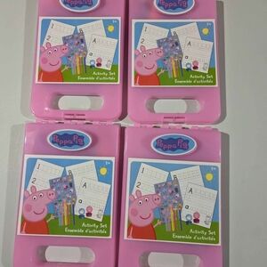 Brand New 4 Pcs Peppa Pig Travel Activity Sets